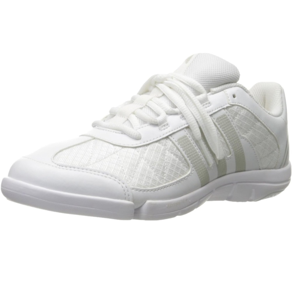 Women adidas adoptee+ white cheer shoes. Size 8. Good condition